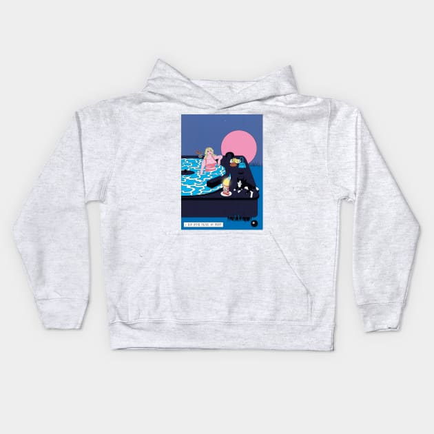 Muzic Kids Hoodie by cosmoillustrator